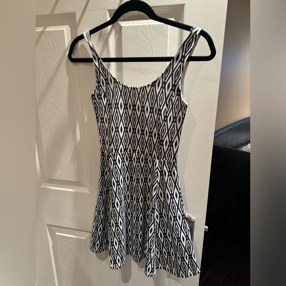 H&M sundress blue and cream size US 2 - Picture 1 of 1